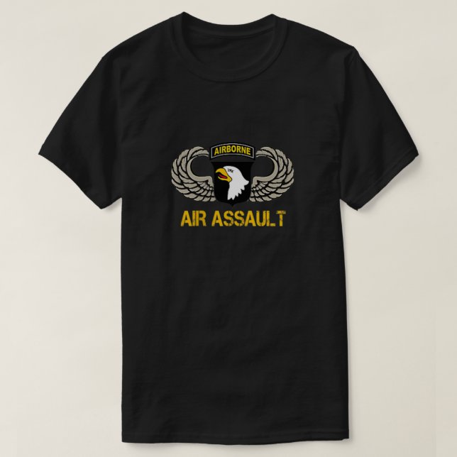 101st Airborne Division Air Assault Tshirt Veteran (Design Front)