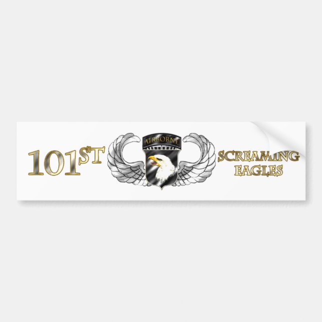 101st Airborne Division Bumper Sticker (Front)