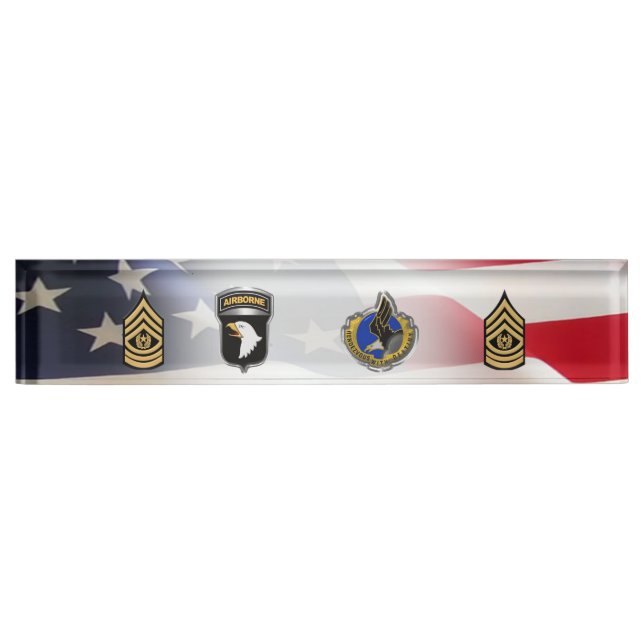 101st Airborne Division CSM  Nameplate (Front)