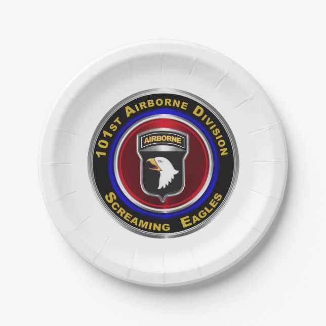 101st Airborne Division Custom Paper Plate (Front)