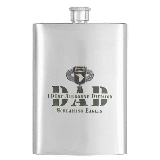 101st Airborne Division “DAD” Hip Flask (Front)
