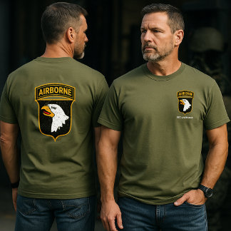 101st Airborne Division "Distressed" Personalized T-Shirt