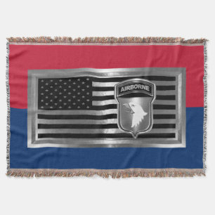 101st Airborne Division Fort Campbell Throw Blanket
