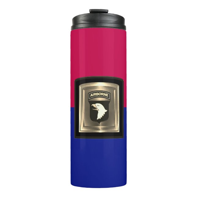 101st Airborne Division Golden Design Thermal Tumbler (Front)