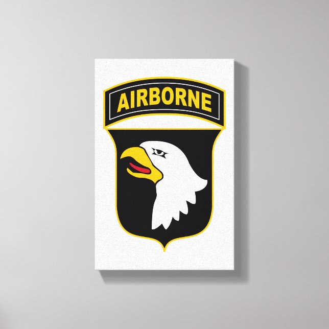 101st Airborne Division Military Veteran Canvas Print (Front)