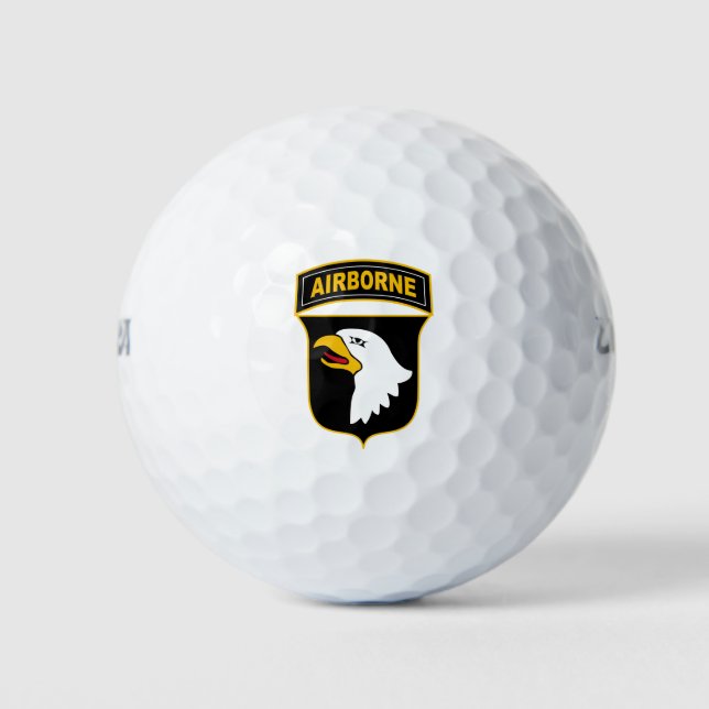 101st Airborne Division Military Veteran Golf Balls (Front)