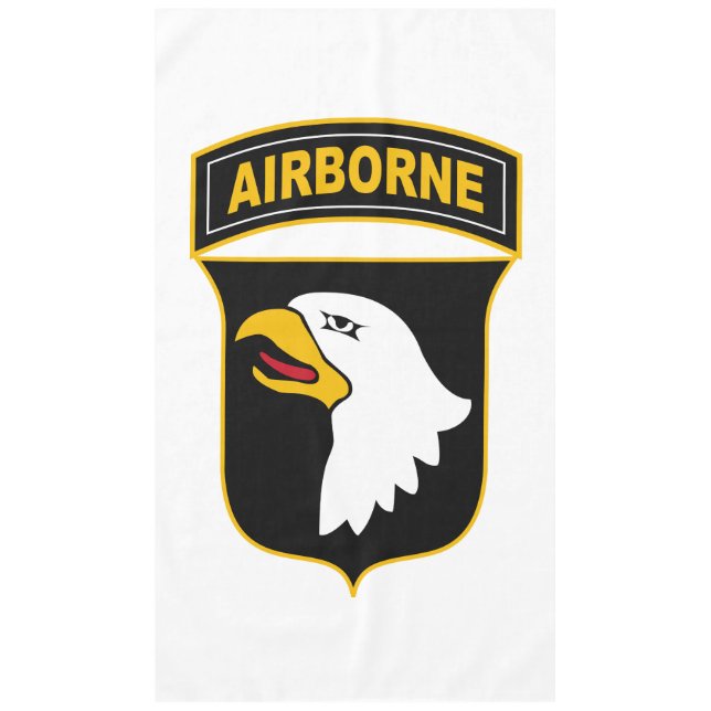 101st Airborne Division Military Veteran Tablecloth (Front)