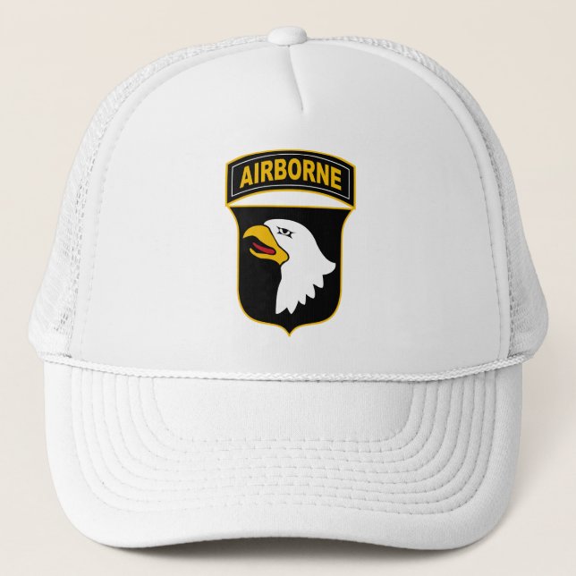 101st Airborne Division Military Veteran Trucker Hat (Front)