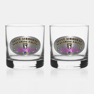 101st Airborne Division MOM Whiskey Glass