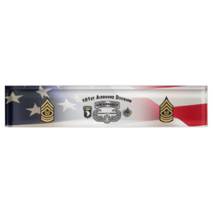 101st Airborne Division Nameplate