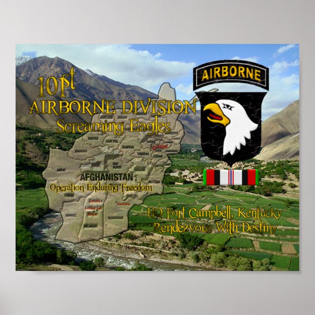 101st Airborne Division OEF Veteran  poster (Front)