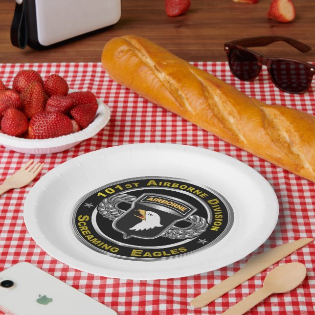 101st Airborne Division  Paper Plate (Picnic)