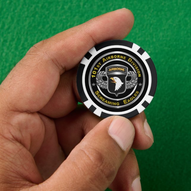 101st Airborne Division  Poker Chips (Hand)