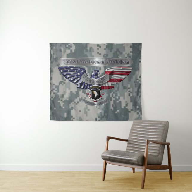 101st Airborne Division “Proud To Have Served” Tapestry (In Situ (Horizontal))