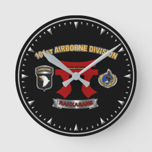 101st Airborne Division Rakkasans Round Clock