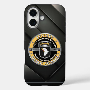 101st Airborne Division Retired Veteran iPhone 16 Case