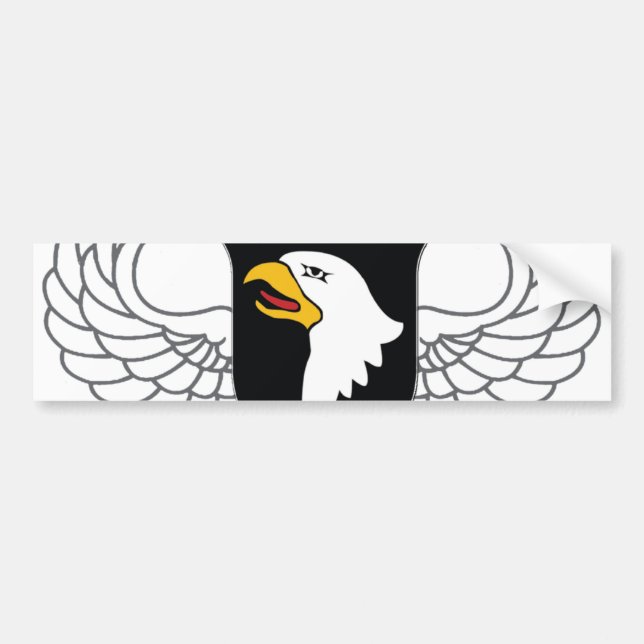 101st Airborne Division "Screaming Eagles" Bumper Sticker (Front)