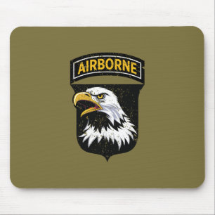 101st Airborne Division "Screaming Eagles" Grunge Mouse Pad
