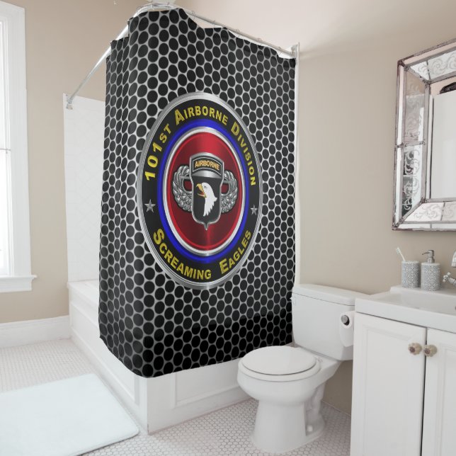 101st Airborne Division “Screaming Eagles” Shower Curtain (In Situ)