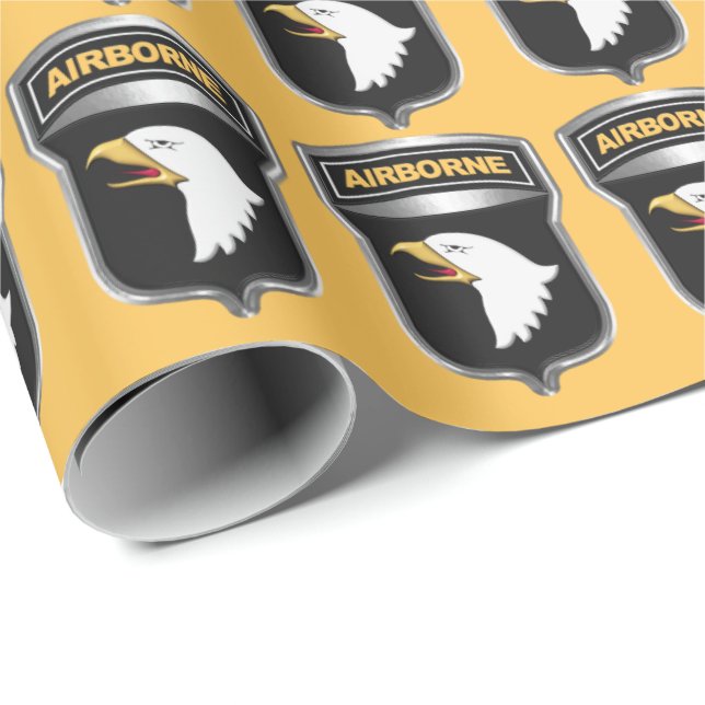 101st Airborne Division-Screaming Eagles Wrapping Paper (Roll Corner)