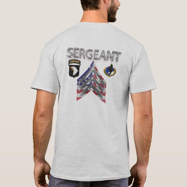 101st Airborne Division Staff Sergeant T-Shirt (Back)