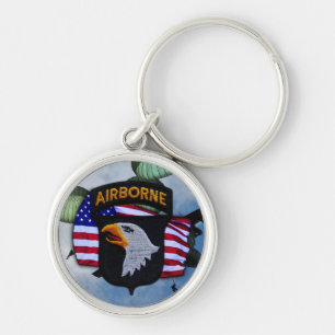 101st airborne division veterans vets Keychain