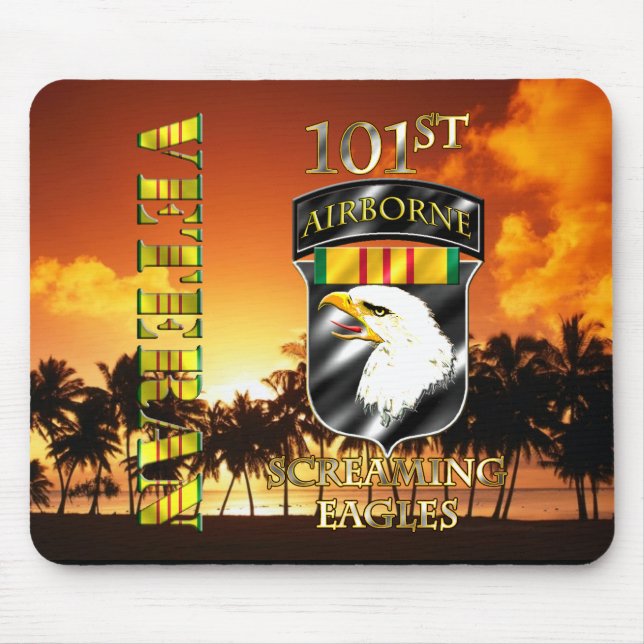 101st Airborne Division Vietnam Veteran Mouse Pad (Front)