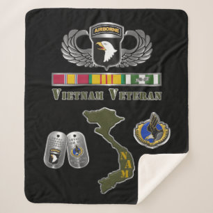 101st Airborne Division Vietnam Veteran Sherpa Blanket