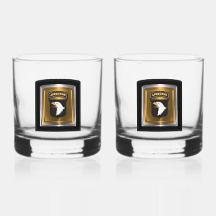 101st Airborne Division  Whiskey Glass