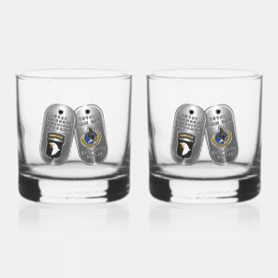 101st Airborne Division  Whiskey Glass