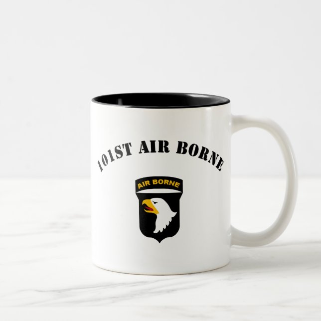 101st Airborne Insignia Two-Tone Coffee Mug (Right)