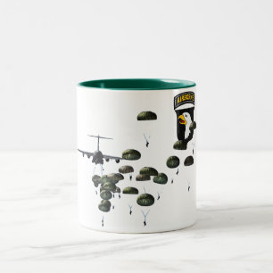 101st Airborne Jumping Paratroopers Two-Tone Coffee Mug