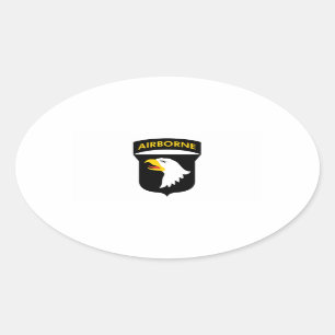101st Airborne Oval Sticker