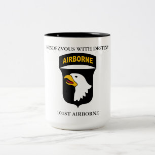 101ST AIRBORNE RENDEZVOUS WITH DESTINY  Two-Tone COFFEE MUG