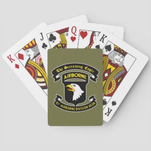 101st Airborne Screaming Eagle Patch Playing Cards
