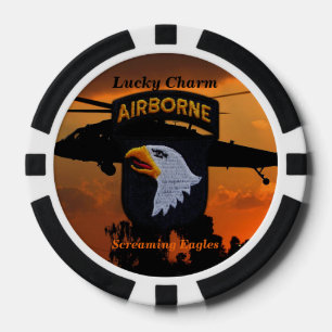 101st airborne screaming eagles fort campbell poker chips