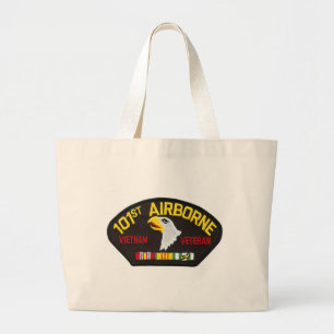 101st Airborne Vietnam Veteran Large Tote Bag