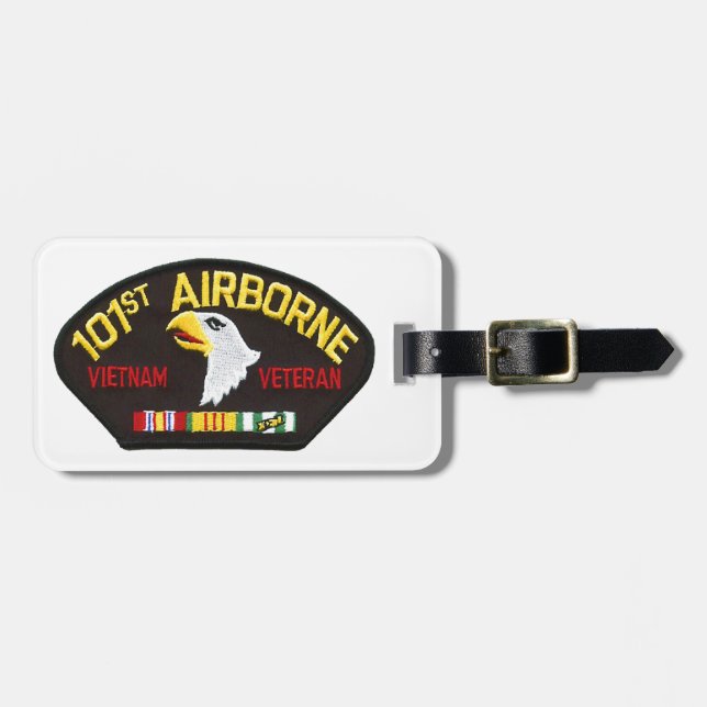 101st Airborne Vietnam Veteran Luggage Tag (Front Horizontal)