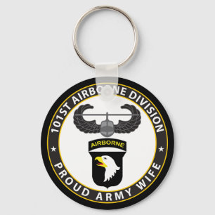 101st Airborne Wife Key Ring