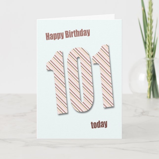 101st birthday card (Front)
