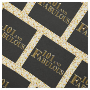 101st Birthday  Fabric