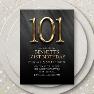 101st Birthday Invitation