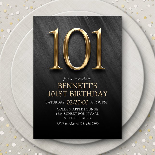 101st Birthday Invitation (Creator Uploaded)