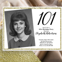 101st Custom Photo White and Gold