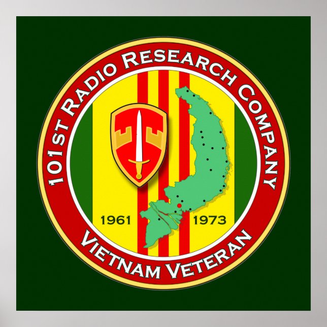 101st RRC 2 - ASA Vietnam Poster (Front)