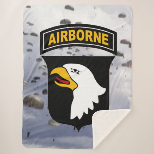 101st sherpa blanket (Front)