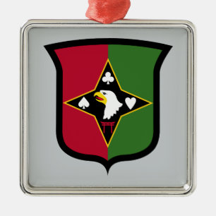 101st Sustainment Brigade Metal Tree Decoration