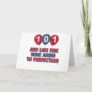 101st year old designs card