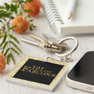 101th Birthday Key Ring