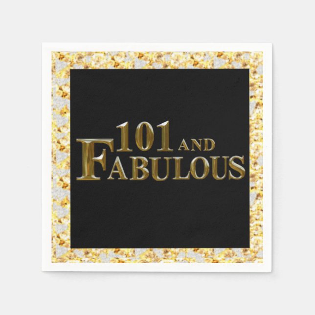 101th Birthday  Napkin (Front)